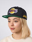 Бейсболка MITCHELL NESS арт. HS11500-LALBLCK Los Angeles Lakers NBA (черный)